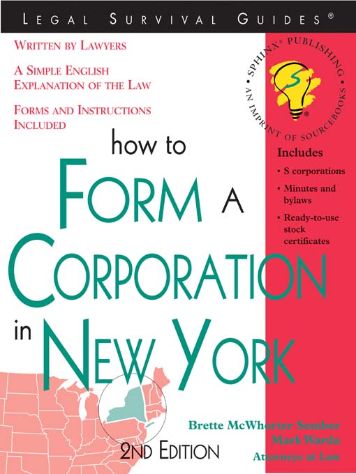 Title details for How to Form a Corporation in New York by Brette M. Sember - Available